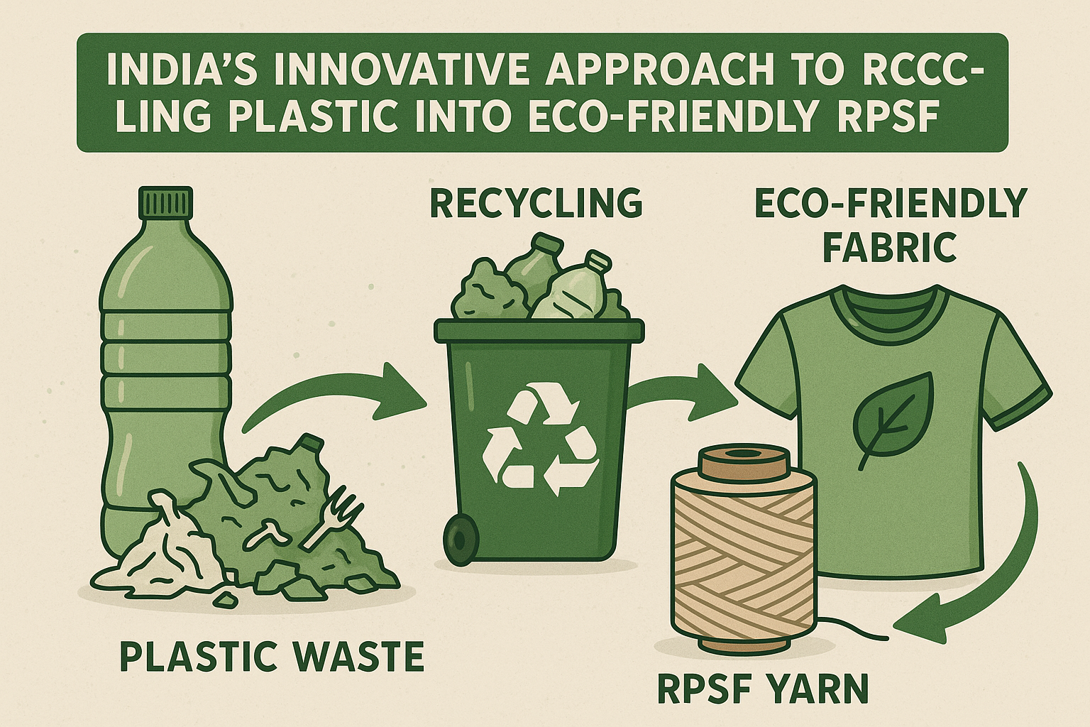 India’s Innovative Approach to Recycling Plastic into Eco-Friendly RPSF Fabrics