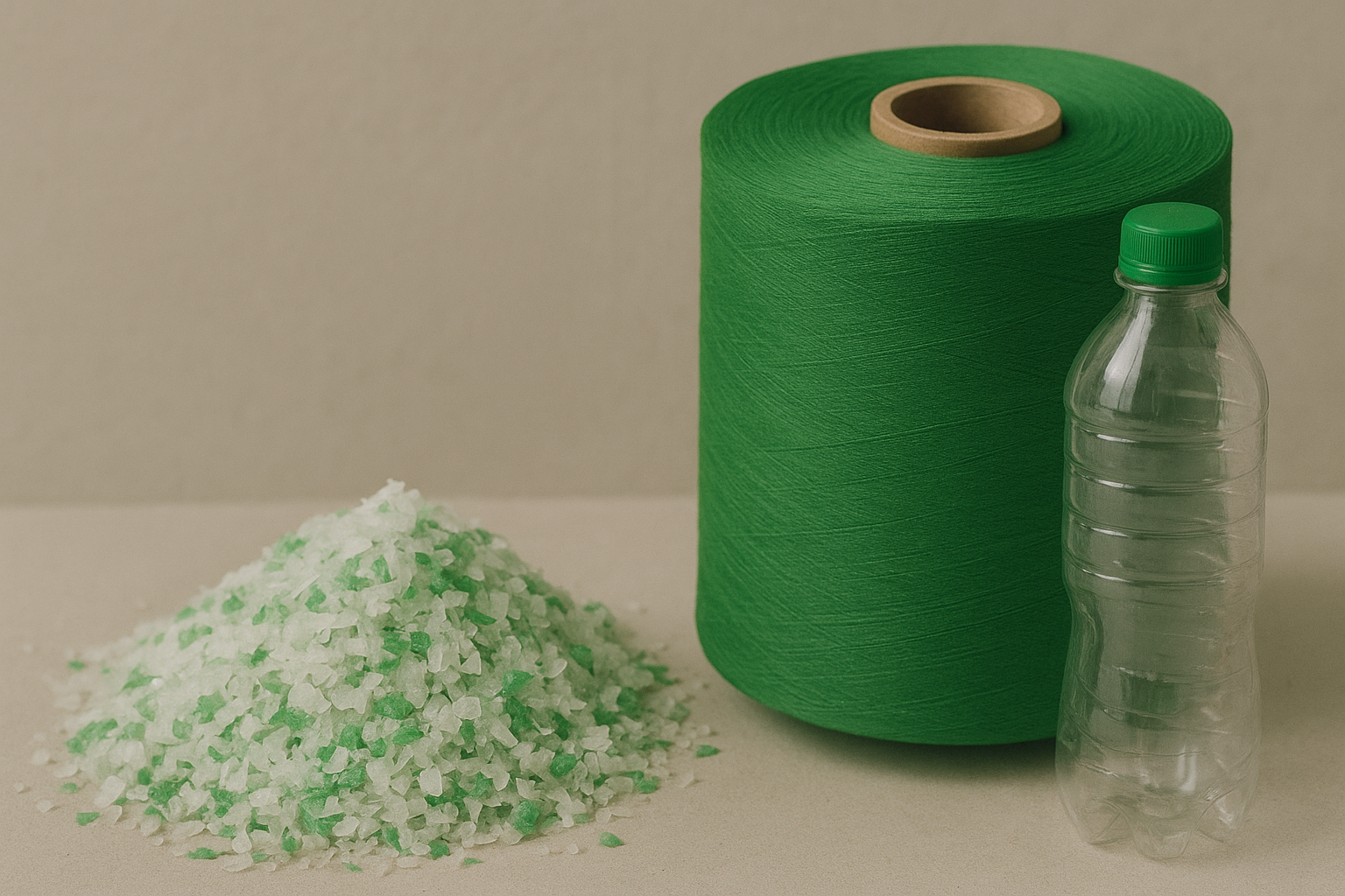 The Uses of rPET White & Green Flakes in Textile and Packaging Manufacturing