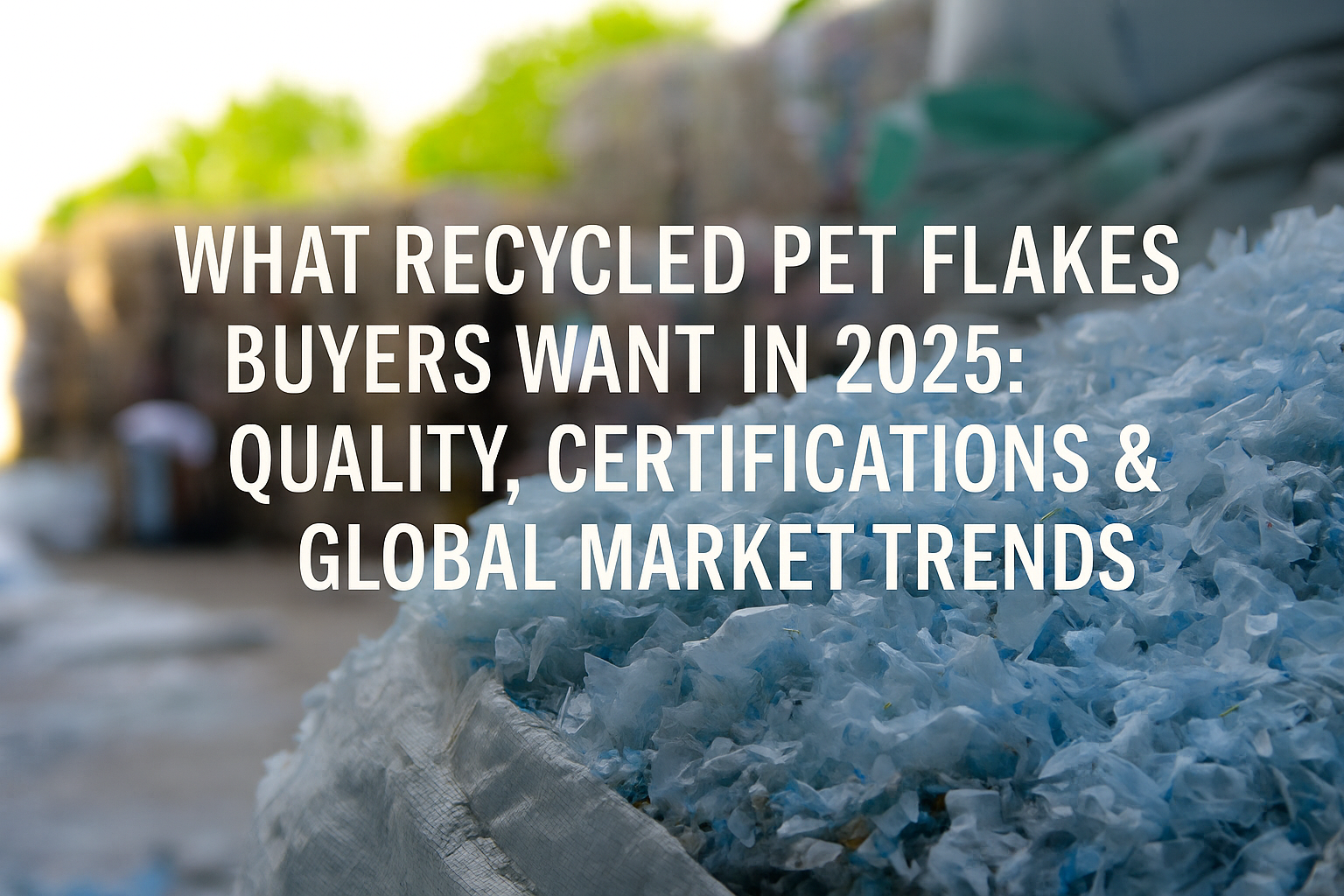 What Recycled PET Flakes Buyers Want in 2025: Quality, Certifications & Global Market Trends