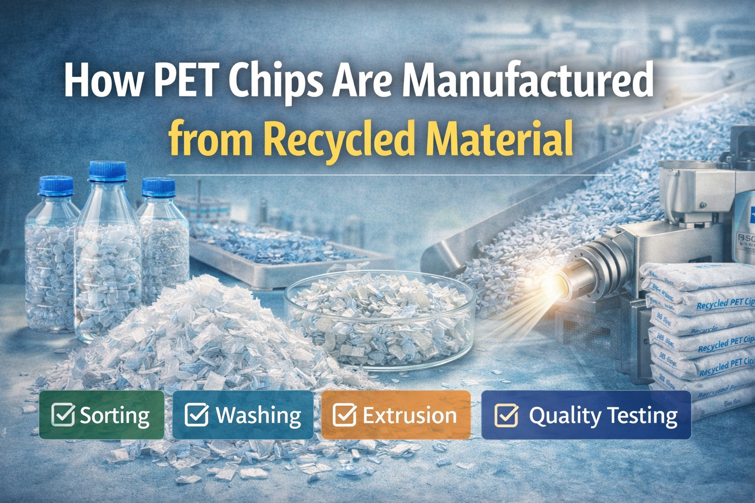 How PET Chips Are Manufactured from Recycled Material