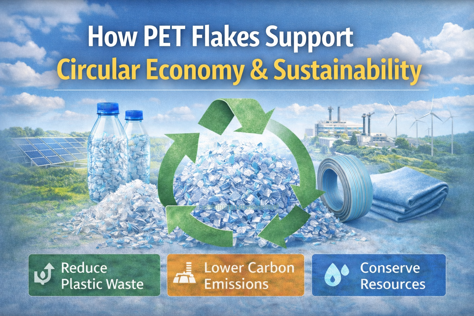 How PET Flakes Support Circular Economy and Sustainability