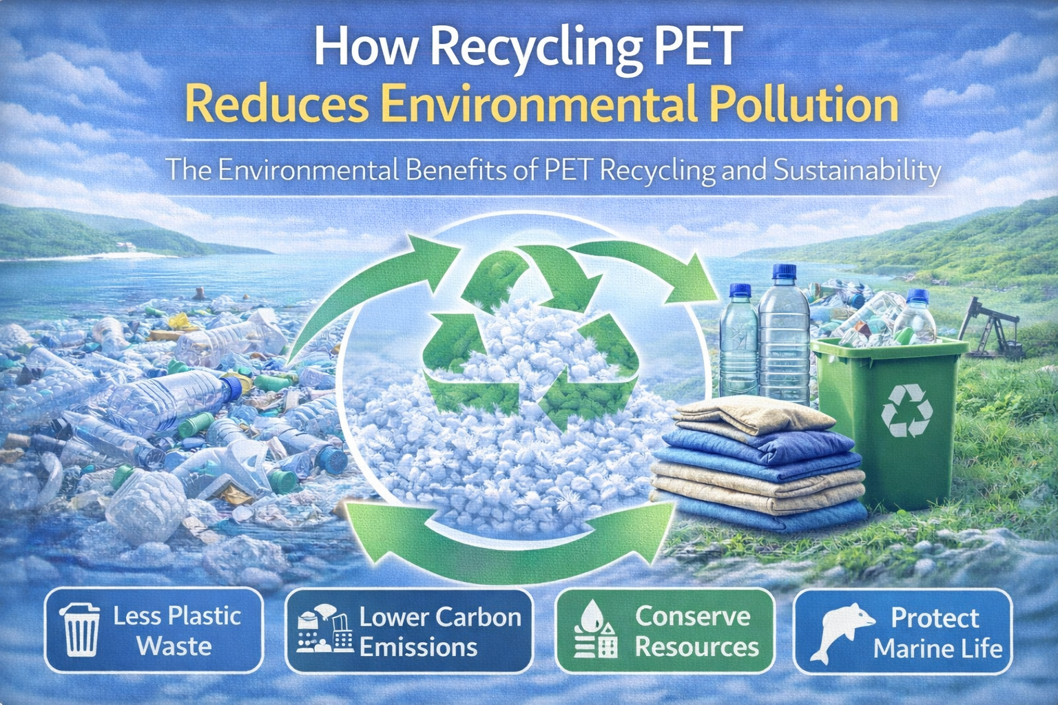 How Recycling PET Reduces Environmental Pollution