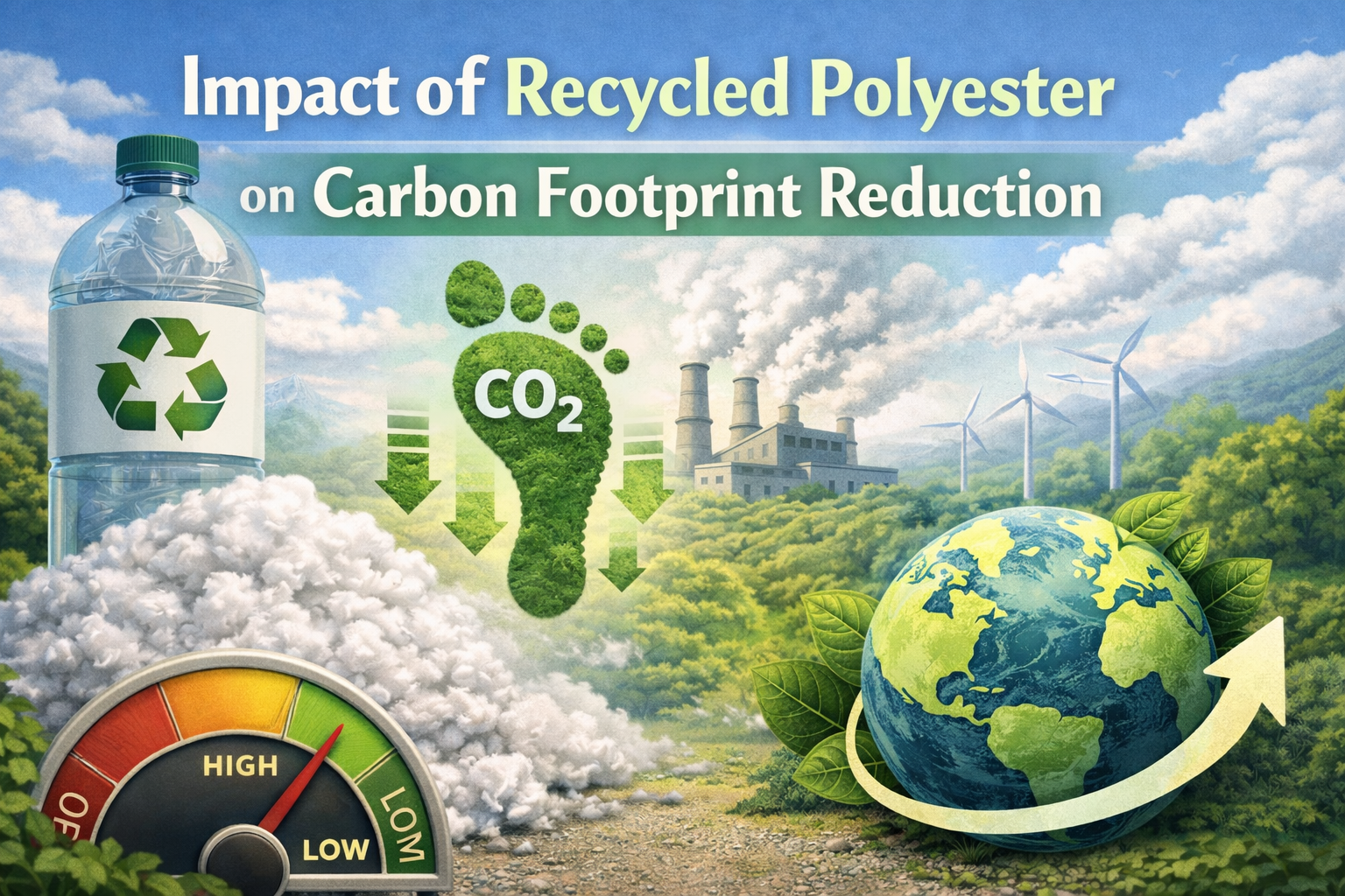 Impact of Recycled Polyester on Carbon Footprint Reduction