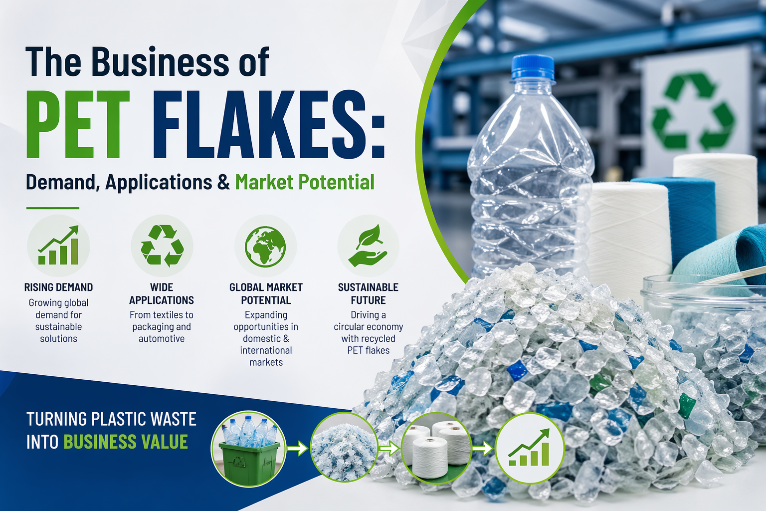 The Business of PET Flakes: Demand, Applications & Market Potential