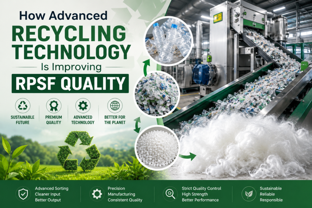 Recycled Polyester Staple Fiber uses in textile industry