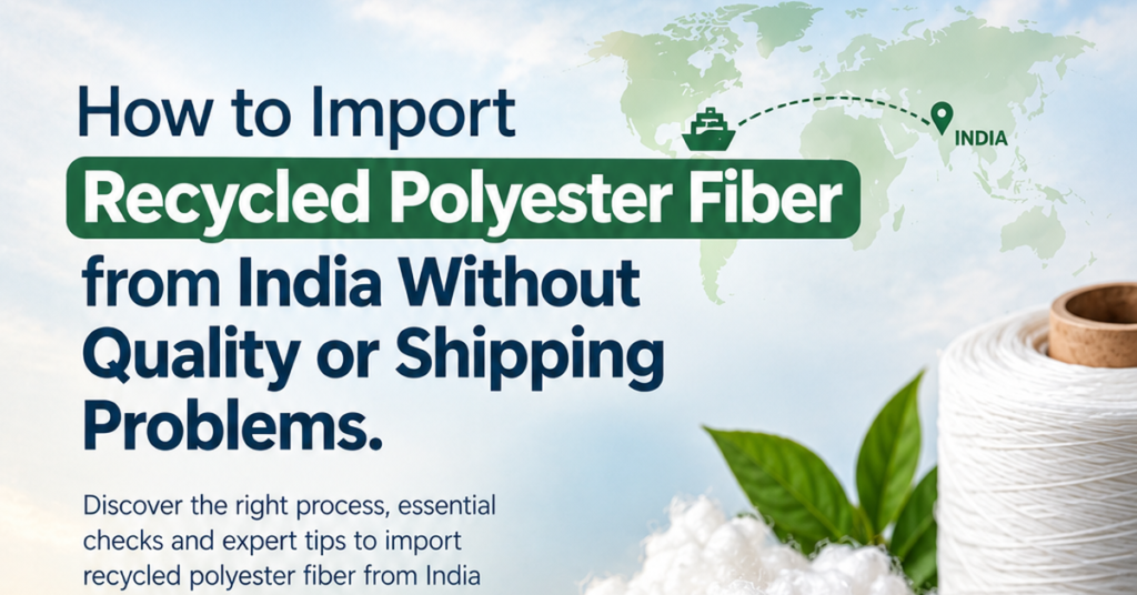 importing recycled polyester from india